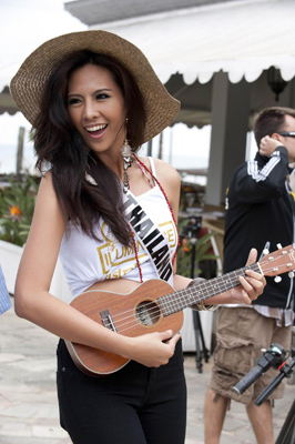 Miss Universe contestants in Guaruja