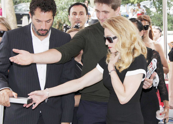 Director Madonna arrives on the 'W.E' red carpet in Venice