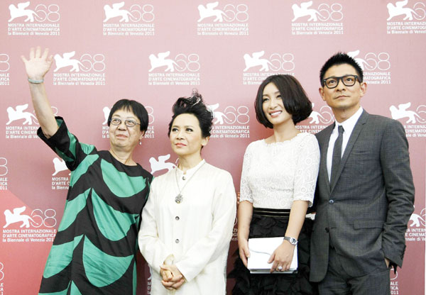 Andy Lau arrives for 'Tao Jie' red carpet in Venice