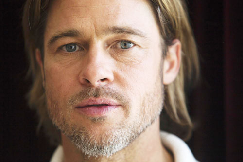 Brad Pitt at presentation for 'Moneyball' in Toronto