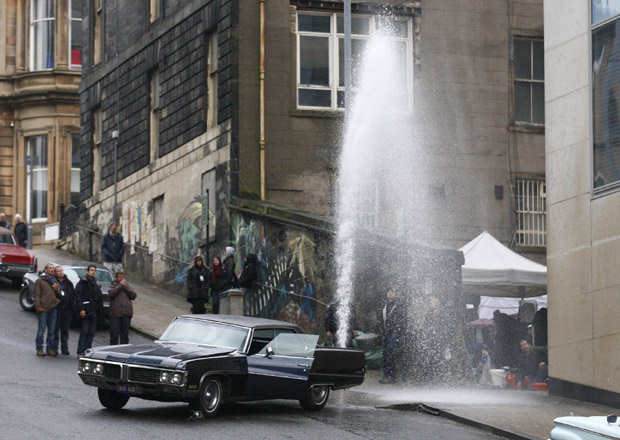 Halle Berry at set of movie 'Cloud Atlas' in Glasgow