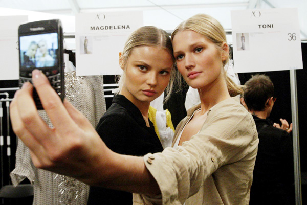 Backstage at New York Fashion Week