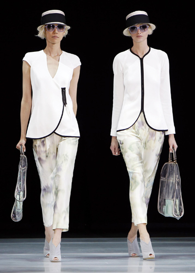 Emporio Armani Spring/Summer 2012 women's collection