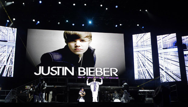 Justin Bieber performs his 'My World Tour' concert in Mexico City