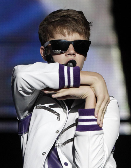 Justin Bieber performs his 'My World Tour' concert in Mexico City