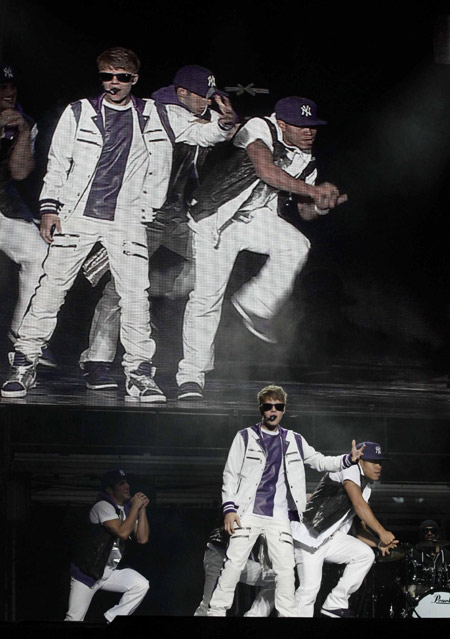 Justin Bieber performs his 'My World Tour' concert in Mexico City