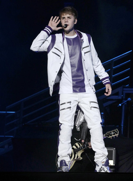 Justin Bieber performs his 'My World Tour' concert in Mexico City