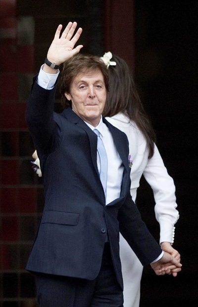 McCartney weds for third time