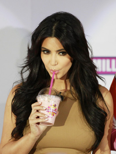 Kim Kardashian launches milkshake bar