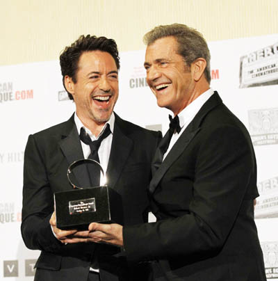 Downey Jr. attends 25th American Cinematheque Award