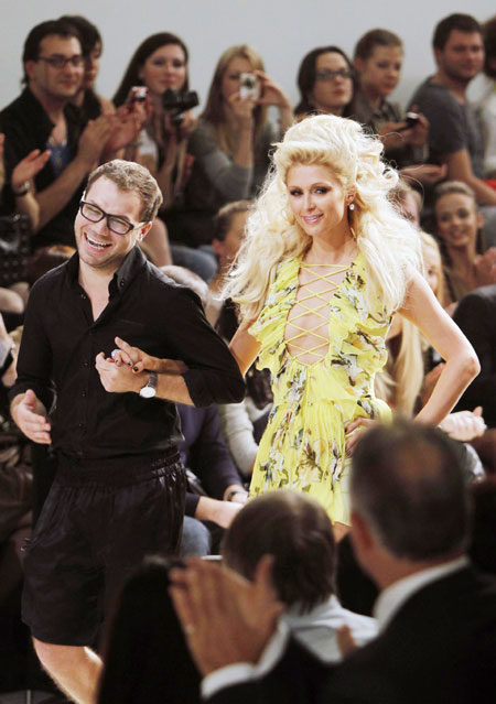 Paris Hilton walks in Ukrainian Fashion Week