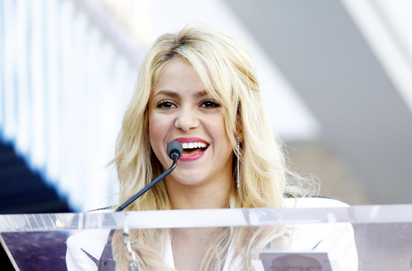 Shakira inducted into Hollywood Walk of Fame