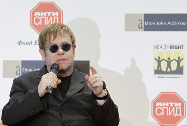 Elton John helps women affected by AIDS