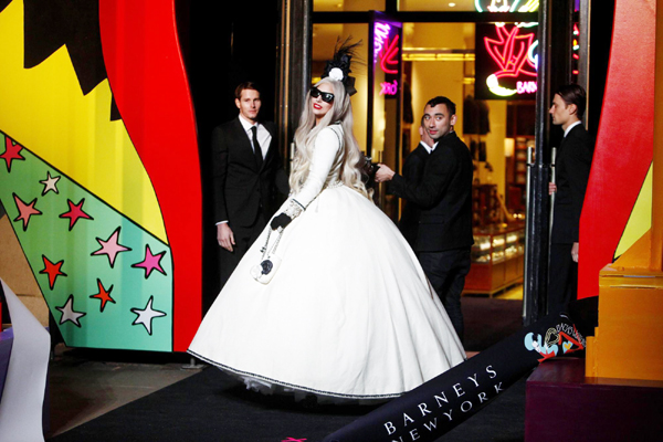 Lady Gaga promotes Gaga's Workshop in New York