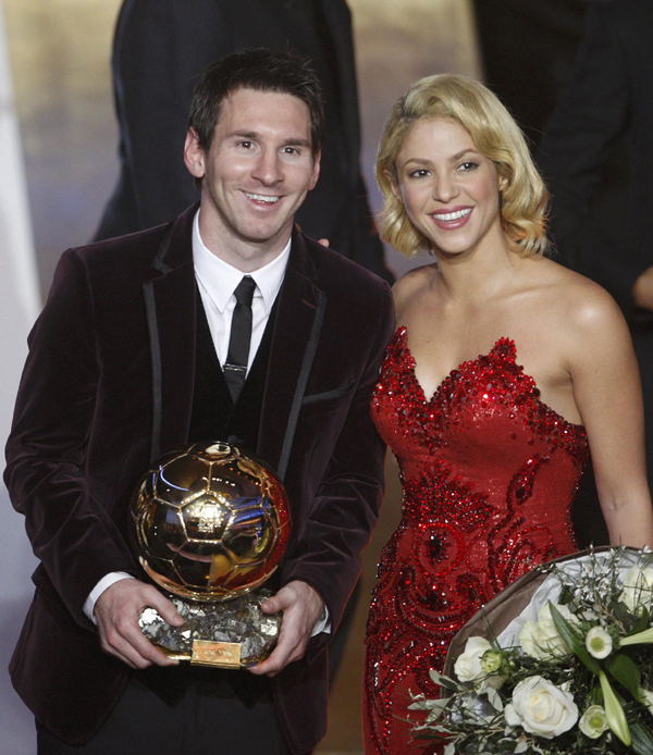 Shakira attends FIFA Ballon d'Or 2011