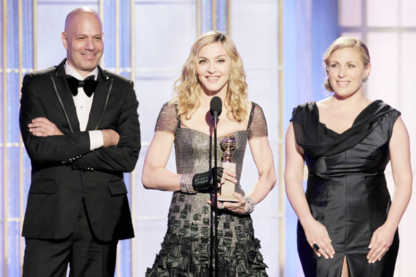 Madonna attends Golden Globe Awards