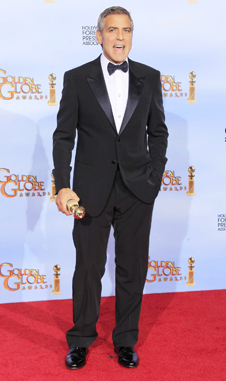 George Clooney attends Golden Globe Awards