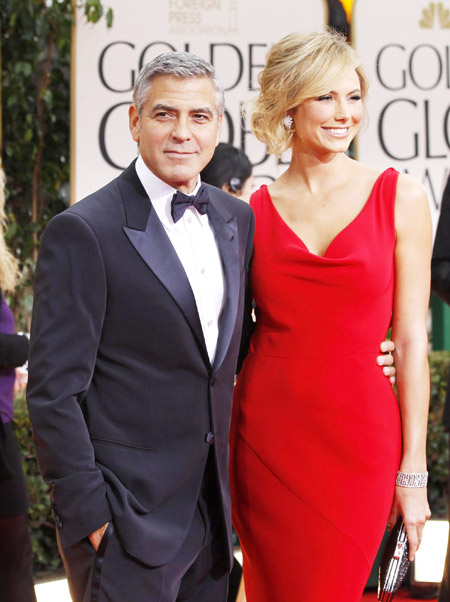 George Clooney attends Golden Globe Awards