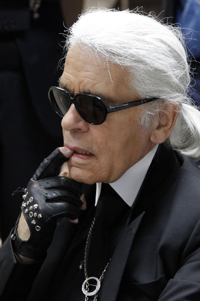 Fashionable editor Karl Lagerfeld