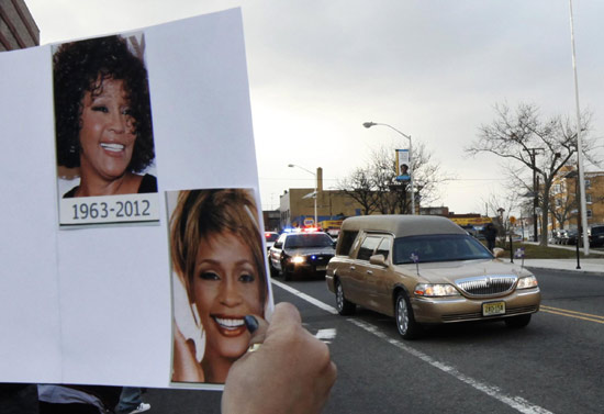 Funeral for Whitney Houston at New Hope Baptist Church in Newark