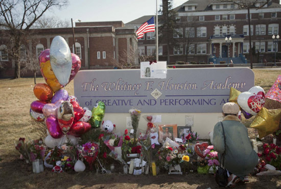 Funeral for Whitney Houston at New Hope Baptist Church in Newark