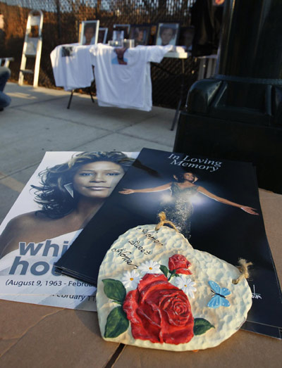 Funeral for Whitney Houston at New Hope Baptist Church in Newark