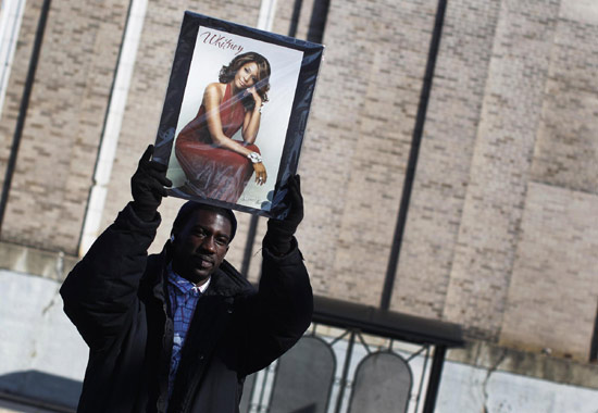 Funeral for Whitney Houston at New Hope Baptist Church in Newark