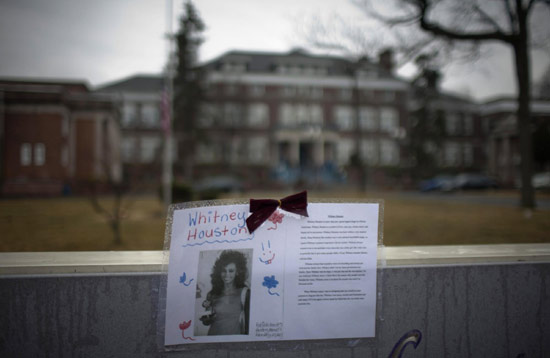 Funeral for Whitney Houston at New Hope Baptist Church in Newark