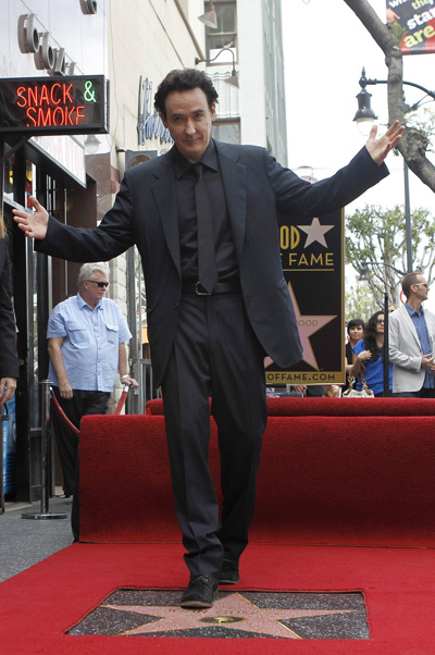 Cusack's star unveiled on Walk of Fame in Hollywood