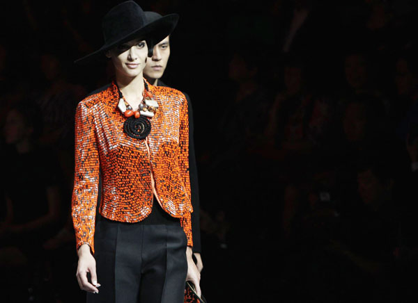 Giorgio Armani holds fashion show in Beijing