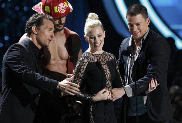 Celebrities attend 2012 MTV Movie Awards in Los Angeles
