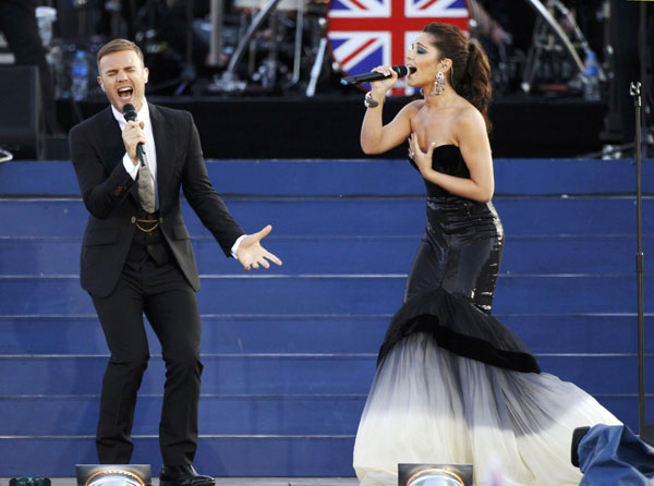 Celebrities perform at the Diamond Jubilee concert