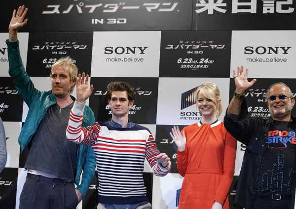 'The Amazing Spider-Man' premieres in Tokyo