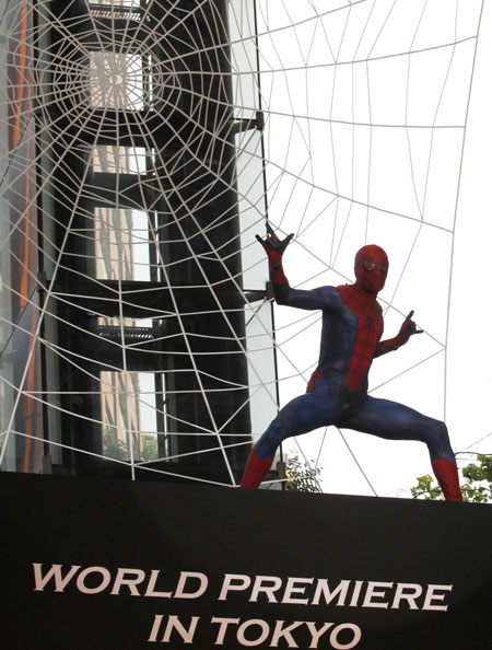 'The Amazing Spider-Man' premieres in Tokyo