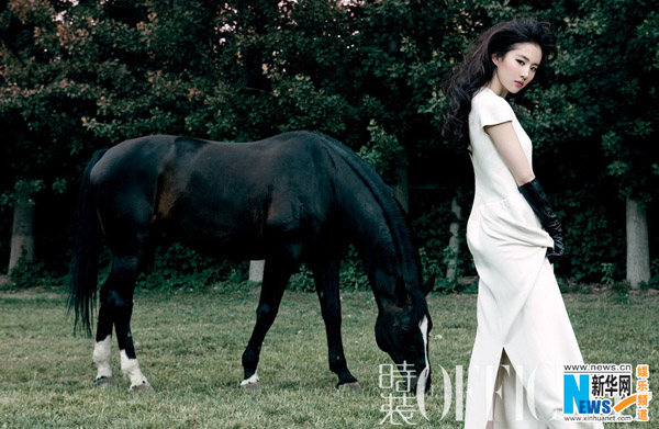 Stylish Liu Yifei covers L'OFFICIEL magazine