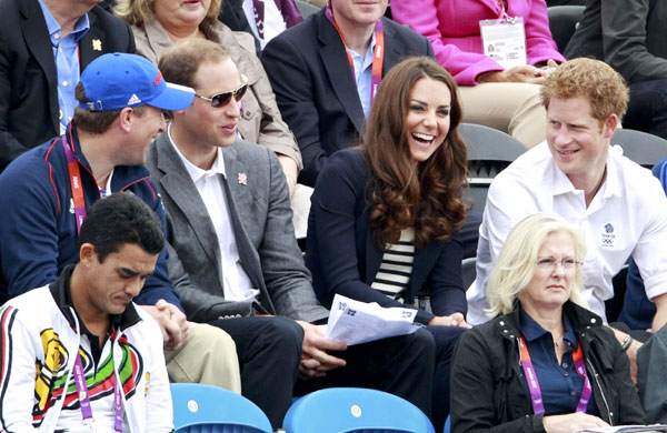 Prince William and Kate cheer at Olympics