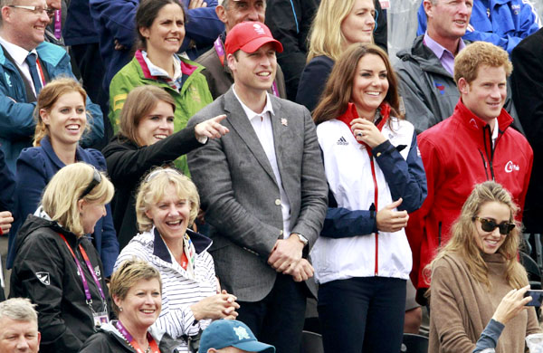 Prince William and Kate cheer at Olympics