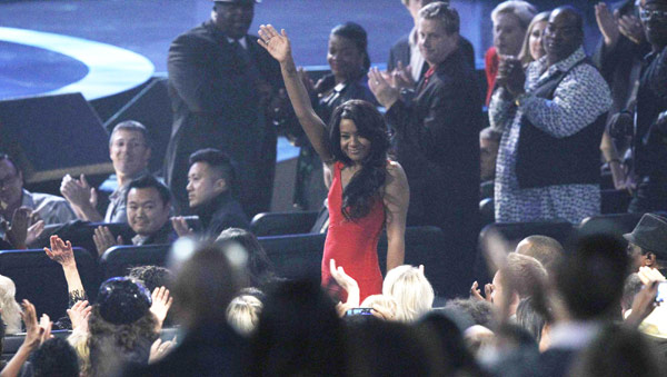 Celebrities perform at Whitney Houston tribute