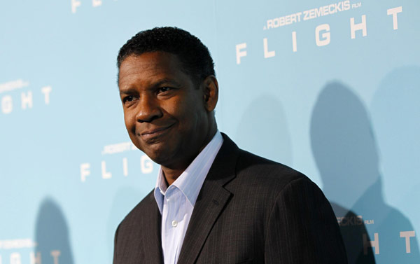 Denzel Washington attends 'Flight' premiere