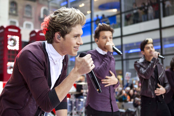 'One Direction' performs on NBC's Today show