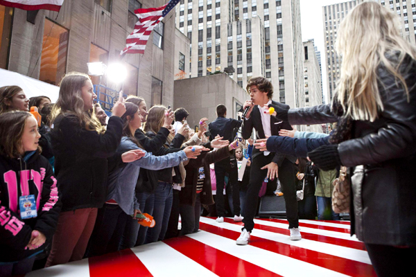 'One Direction' performs on NBC's Today show