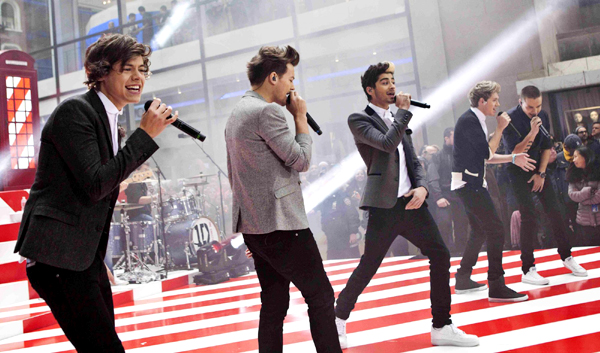 'One Direction' performs on NBC's Today show