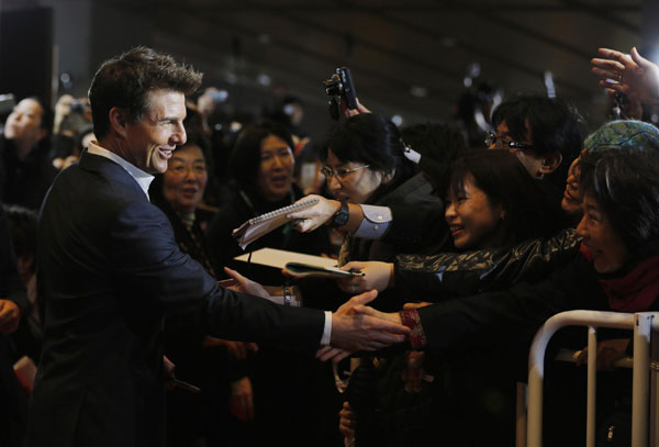 Tom Cruise attends the Japan premiere of 'Jack Reacher'