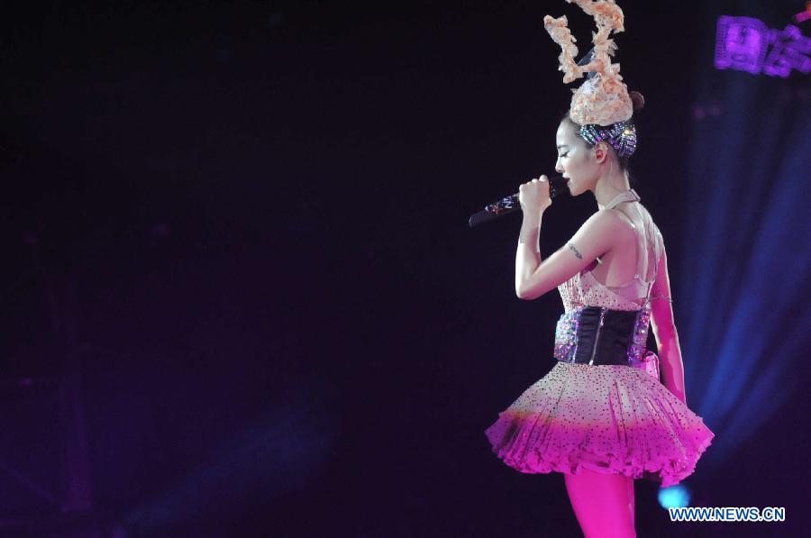 Jolin Tsai holds concert in SW China's Chengdu