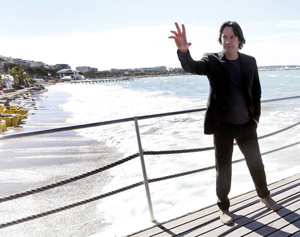 Director Keanu Reeves promotes 'Man of Tai Chi'