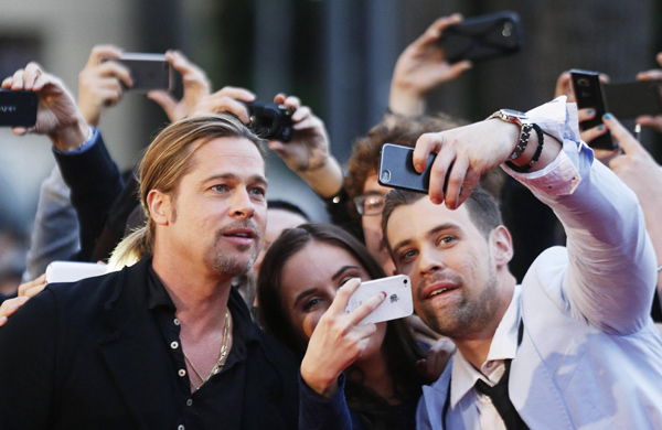 Brad Pitt promotes 'World War Z' in Sydney