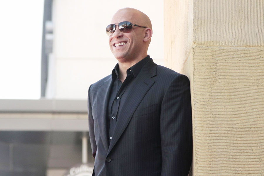 Fast & Furious star Vin Diesel on Hollywood Walk of Fame