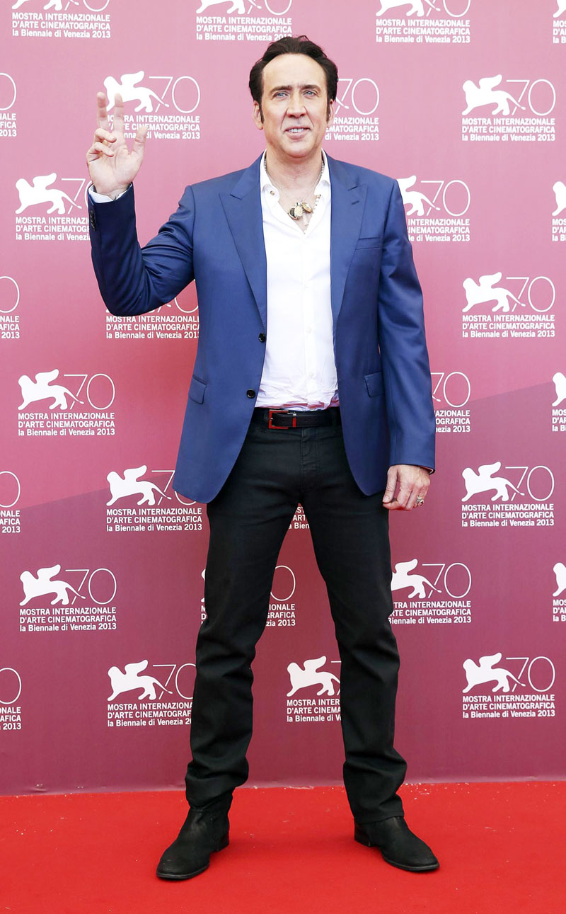 Nicolas Cage attends 70th Venice Film Festival
