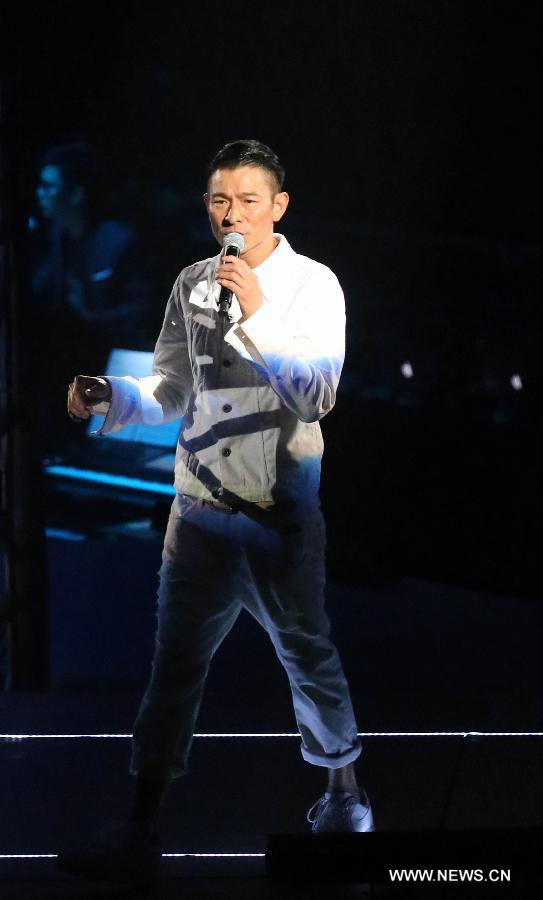 Highlights of pop star Andy Lau's concert tour in Nanjing