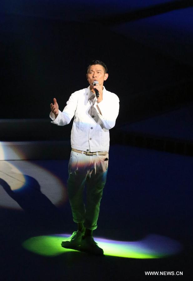 Highlights of pop star Andy Lau's concert tour in Nanjing